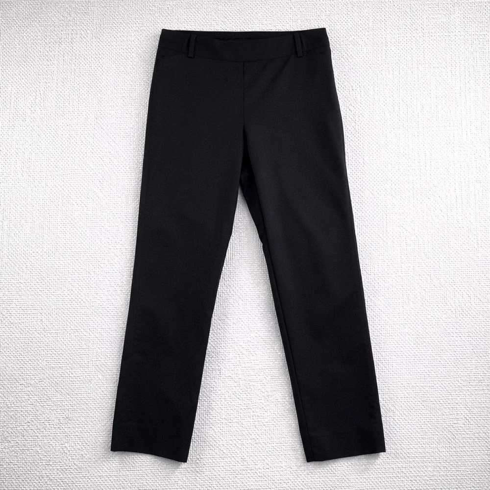 White House Black‎ Market Perfect Form Slim Ankle Pants Black Women's Size 10